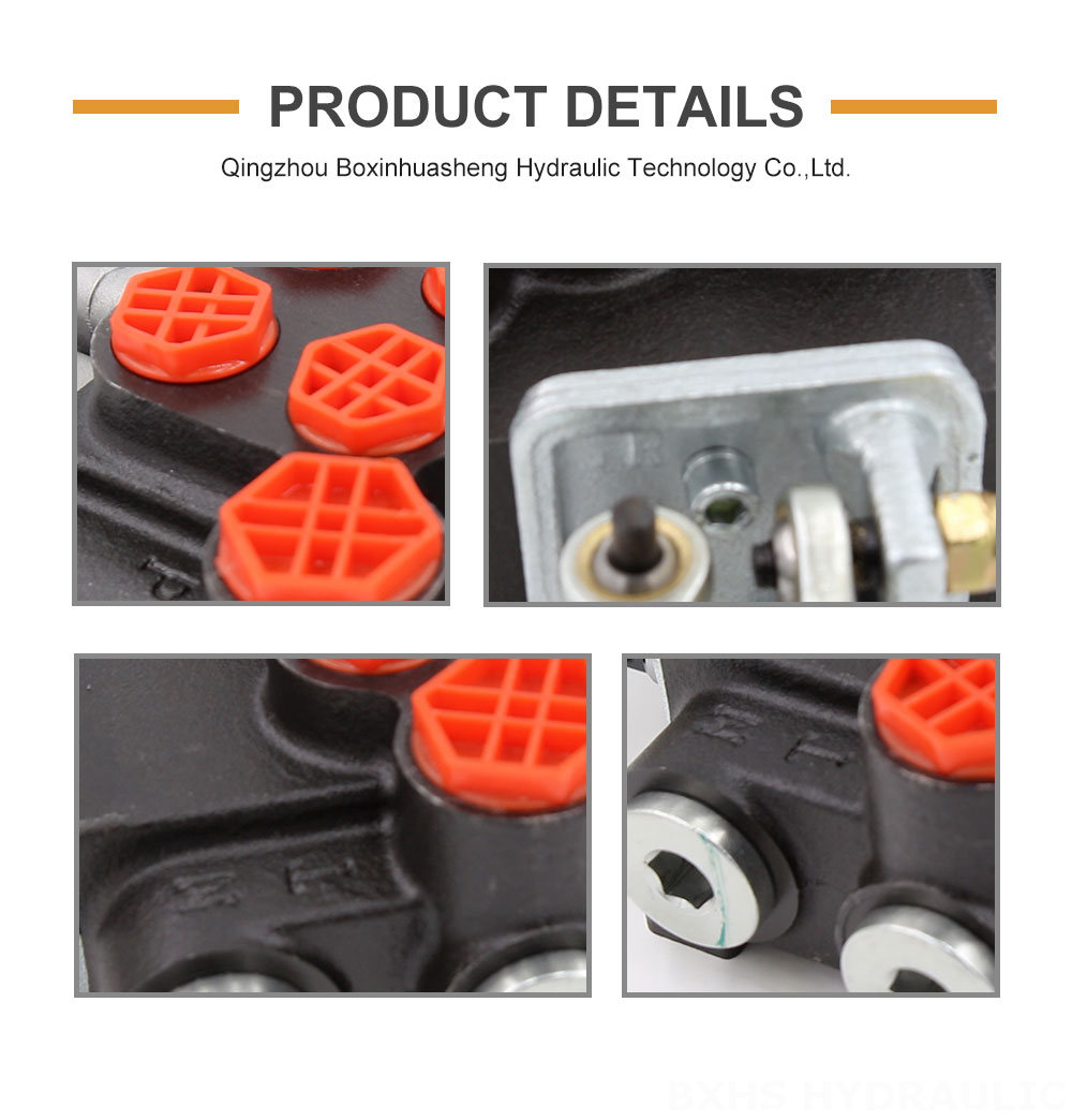 Dsg Solenoid Hydraulic Vlve 2 Spool Monoblock Directional Valve - P40 Series | OEM & Wholesale detailed image